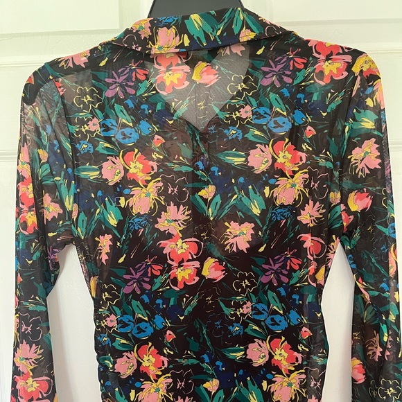 Brand NEW Ted Baker Mesh Shirt Dress - Picture 3 of 9